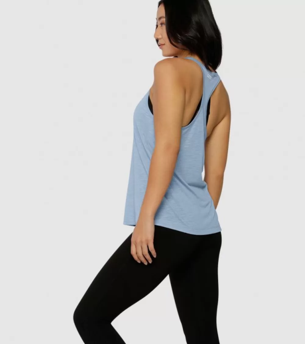 Cheap Lorna Jane Slouchy Gym Tank Womens Glacia Blue