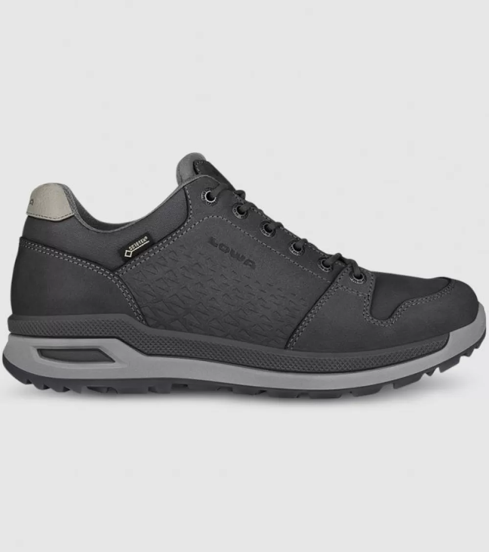 Best Sale LOWA Locarno Gore-Tex Low (2E Wide) Mens Anthracite