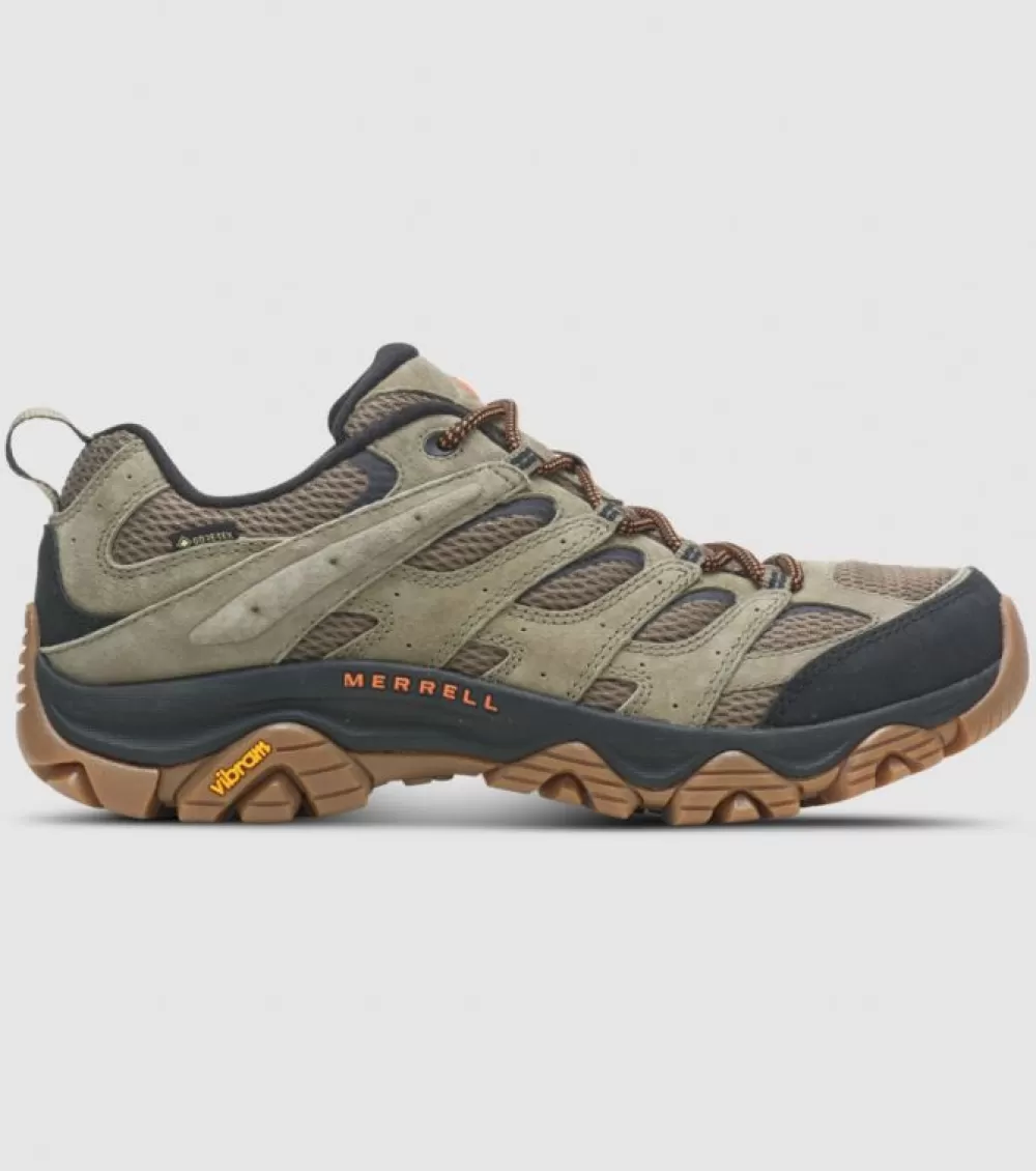 Outlet Merrell Moab 3 Gore-Tex Mens Olive Gum