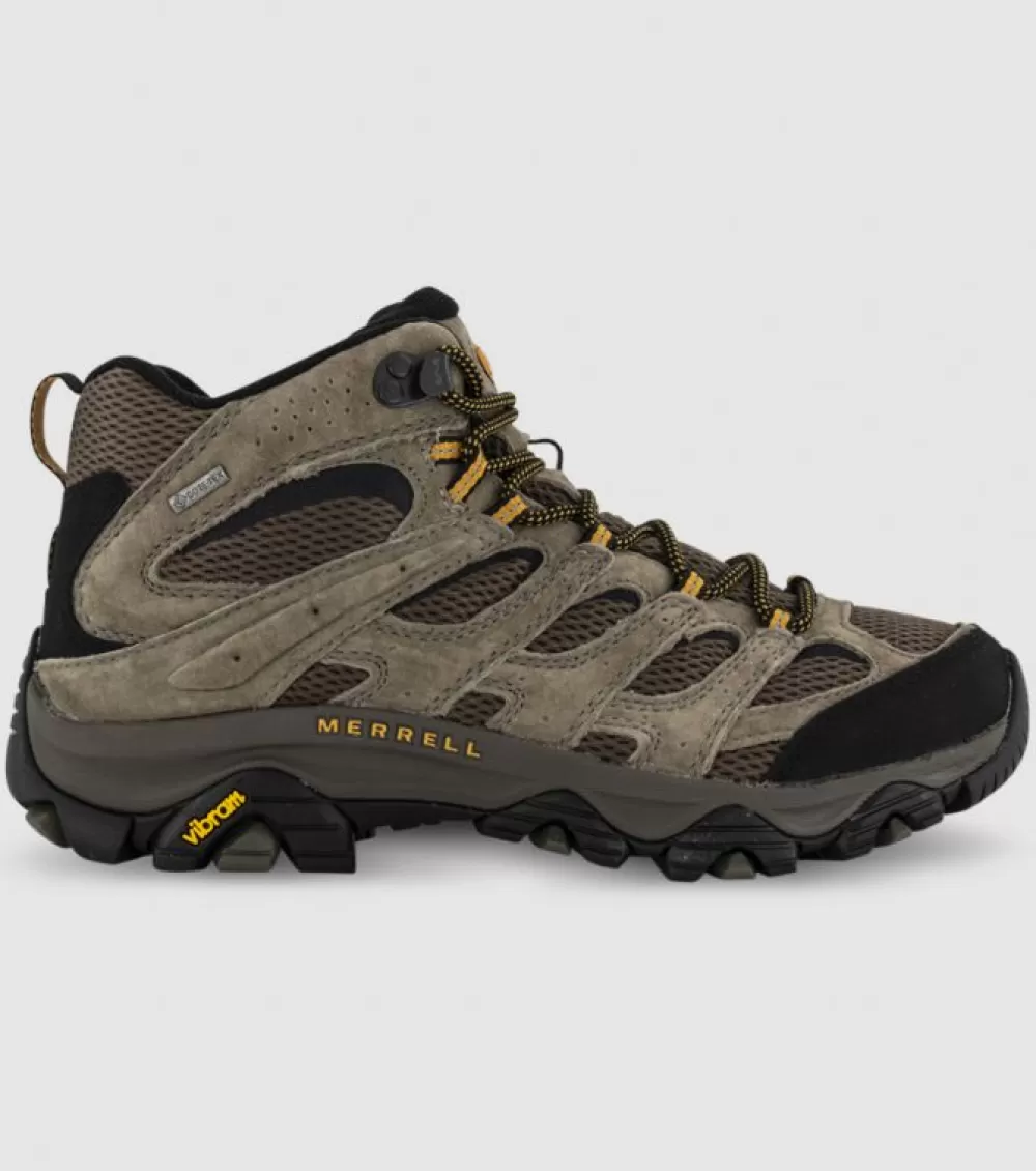 Clearance Merrell Moab 3 Mid Gore-Tex (2E Wide) Mens Walnut