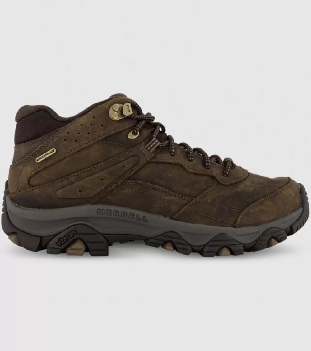 Clearance Merrell Moab Adventure 3 Mid Waterproof Mens Earth