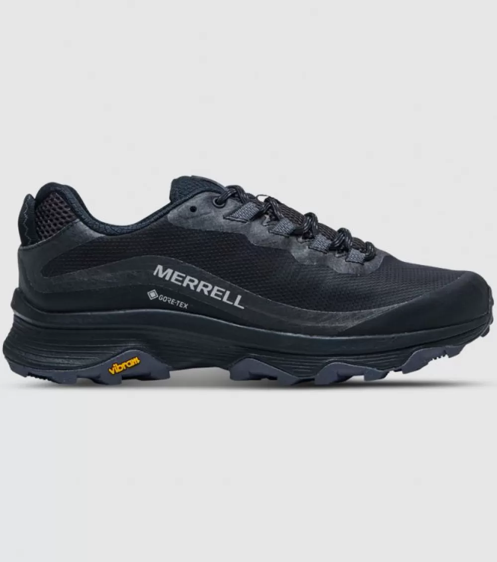 Outlet Merrell Moab Speed Gore-Tex Mens Black Asphalt