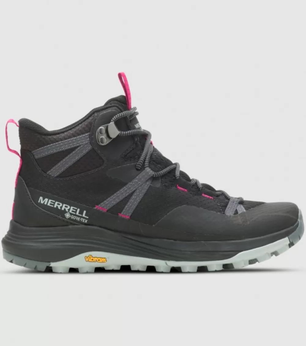 Flash Sale Merrell Siren 4 Mid Gore-Tex Womens Black Black