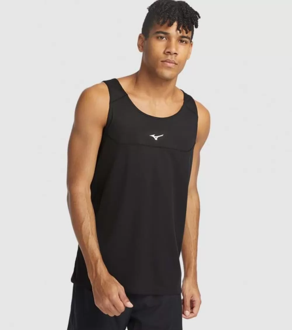 Shop Mizuno Dry Aeroflow Tank Mens Black