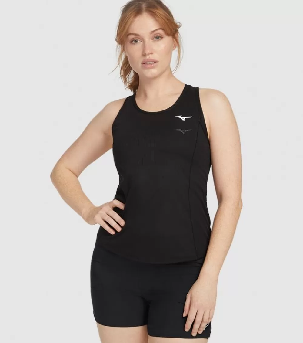 Fashion Mizuno Dry Aeroflow Tank Womens Black