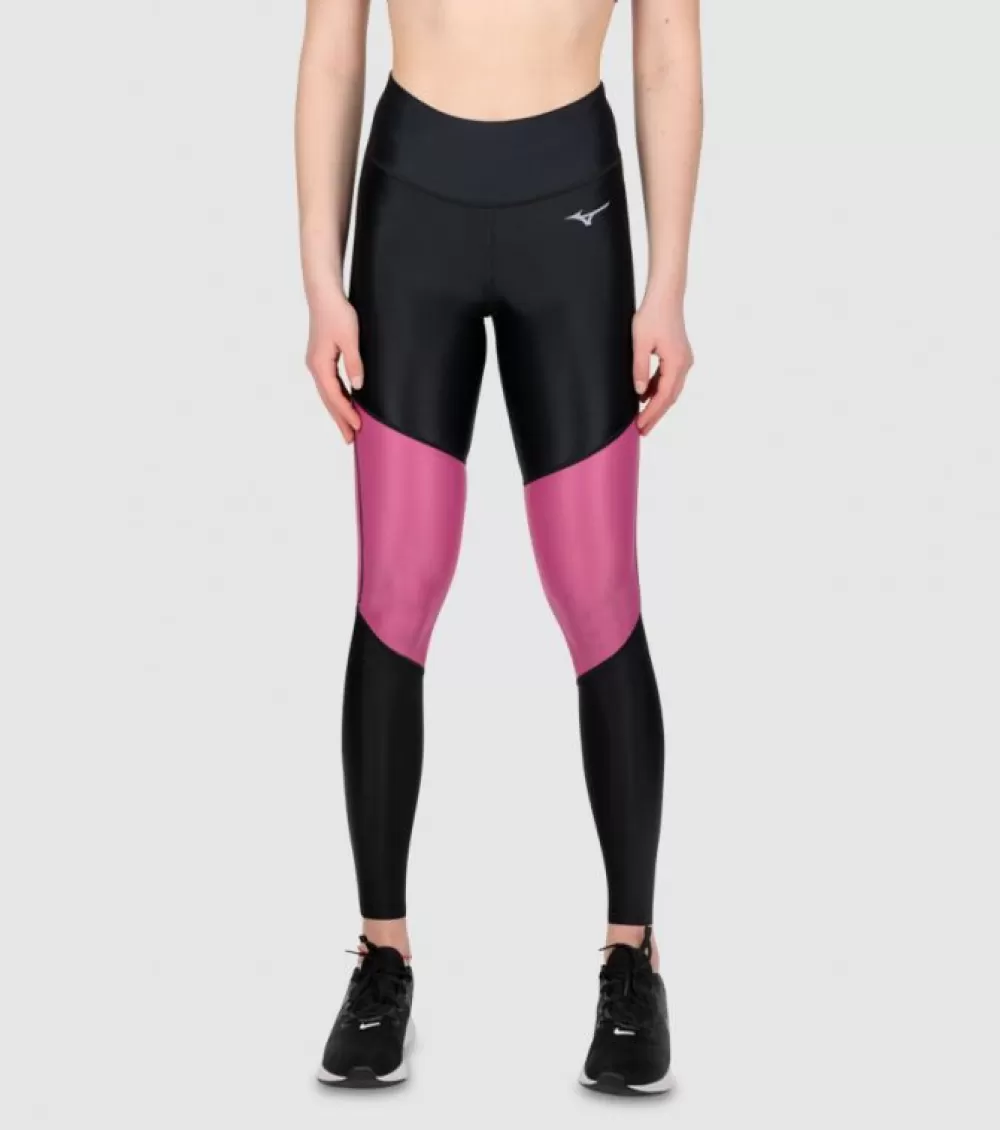 Outlet Mizuno Impulse Long Tight Womens Black Magenta Haze