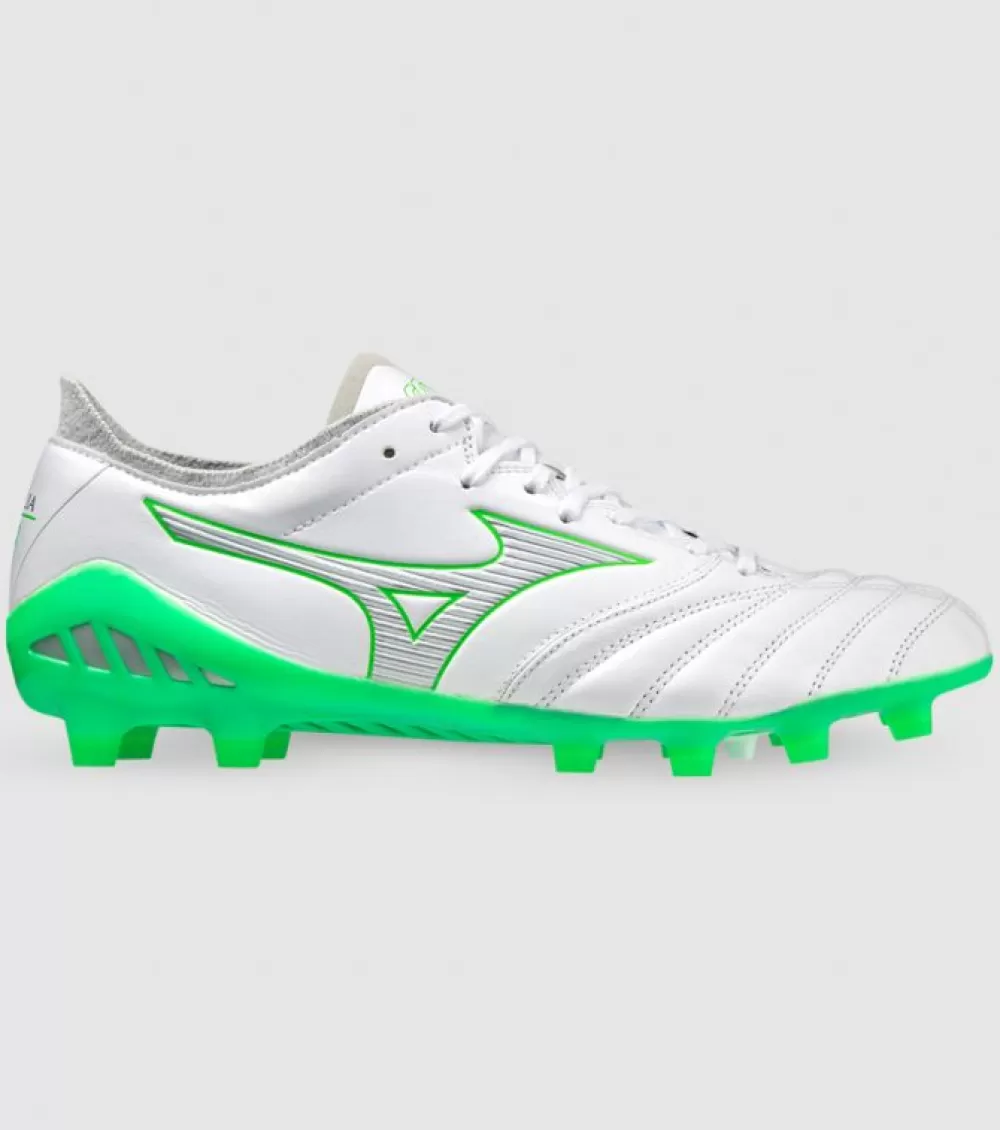 Best Sale Mizuno Morelia Neo Iii Elite Mens Football Boots White Neon Green Grey