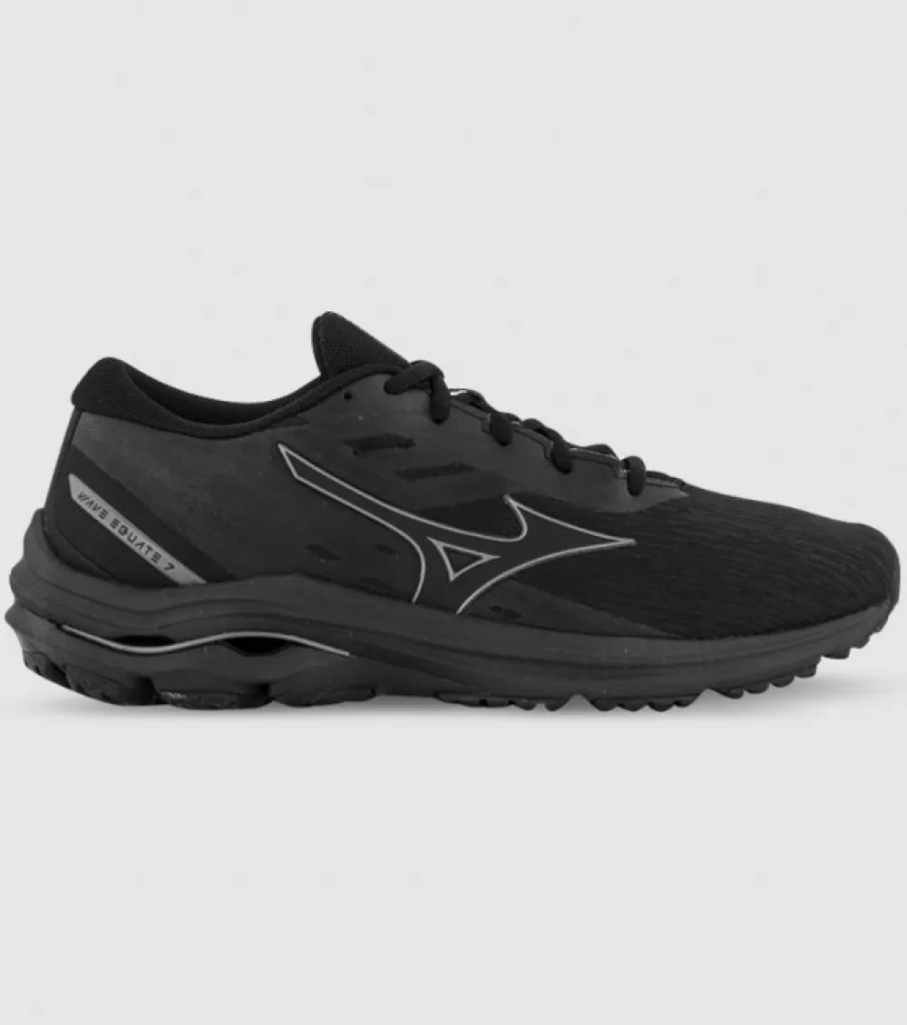 Outlet Mizuno Wave Equate 7 Mens Black Metallic Grey