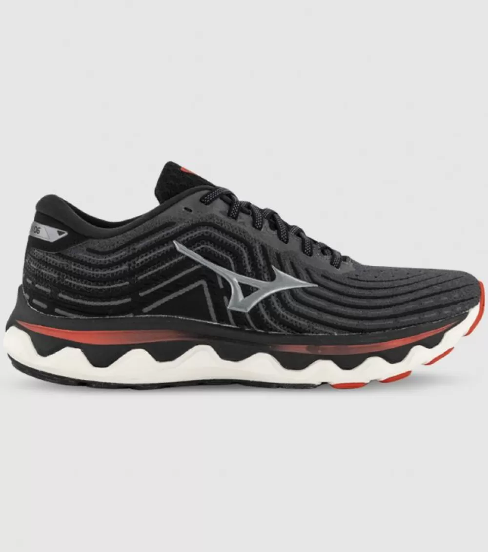 Online Mizuno Wave Horizon 6 Mens Iron Gate Metallic Gray Bittersweet