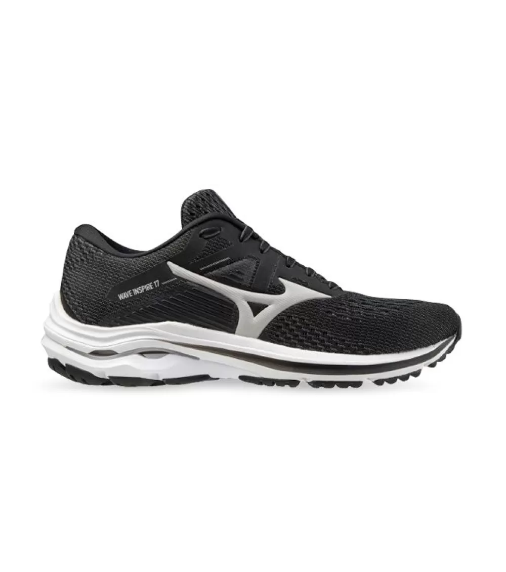 Sale Mizuno Wave Inspire 17 (D Wide) Womens Dark Shadow Lunar Rock Black