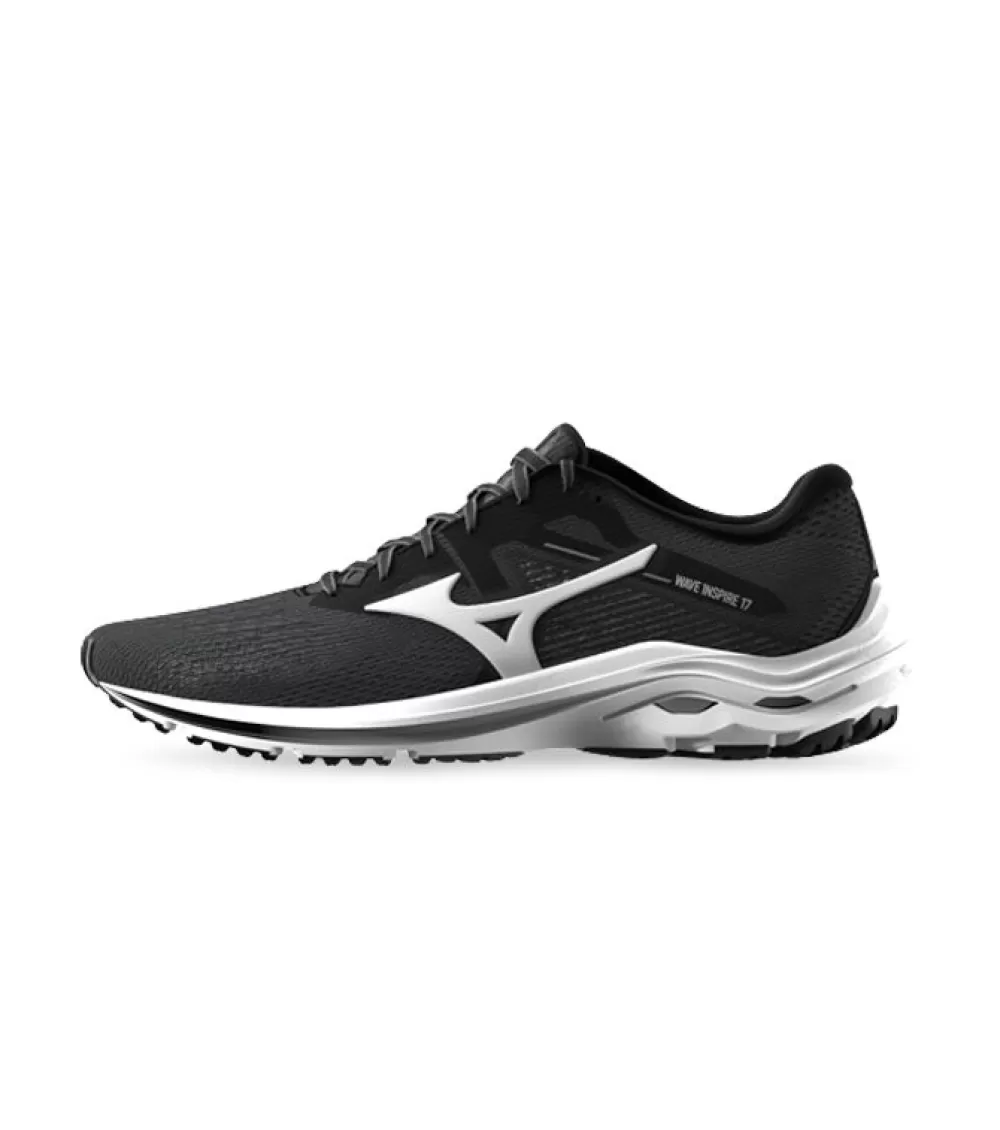 Sale Mizuno Wave Inspire 17 (D Wide) Womens Dark Shadow Lunar Rock Black