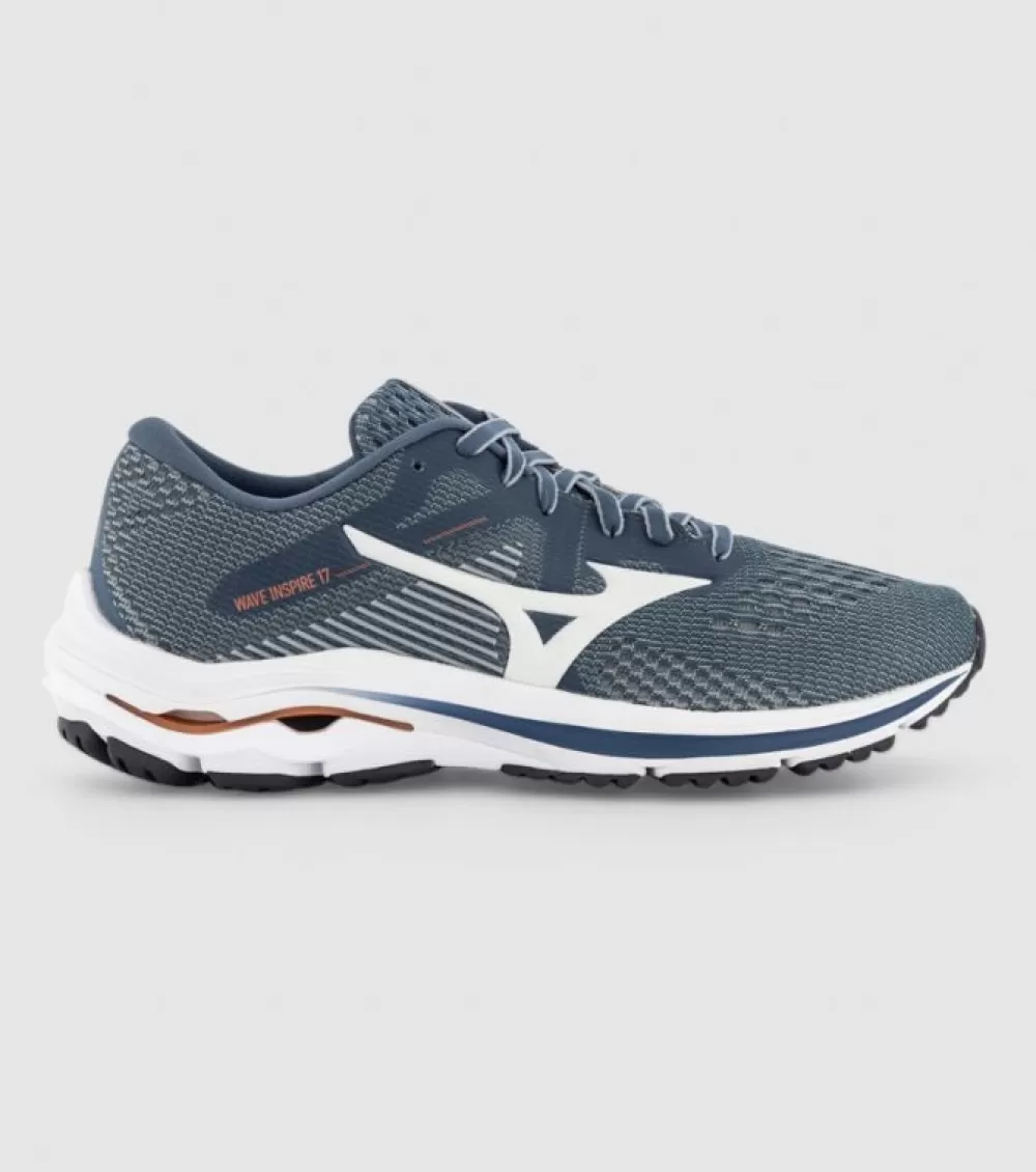 Best Sale Mizuno Wave Inspire 17 Womens Chinablue Quarry Terracotta