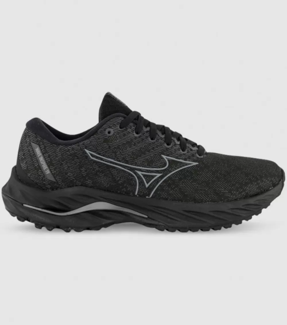 Cheap Mizuno Wave Inspire 19 Womens Black Metallic Grey Black