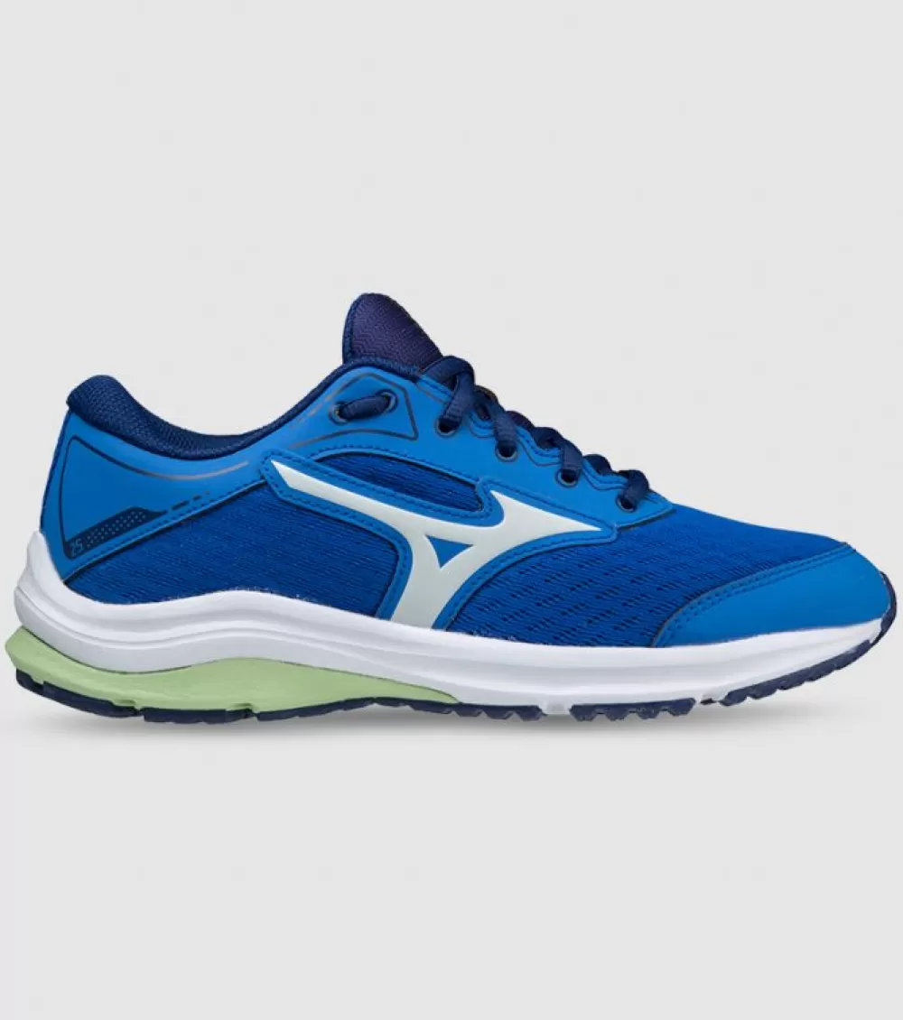 Store Mizuno Wave Rider 25 (Gs) Kids Princess Blue Illusion Green