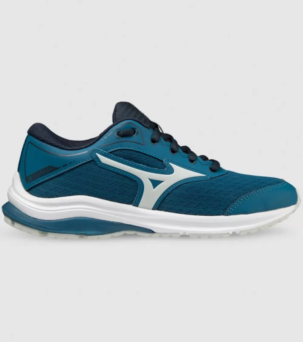 Discount Mizuno Wave Rider 25 (Gs) Kids Blue Eclipse