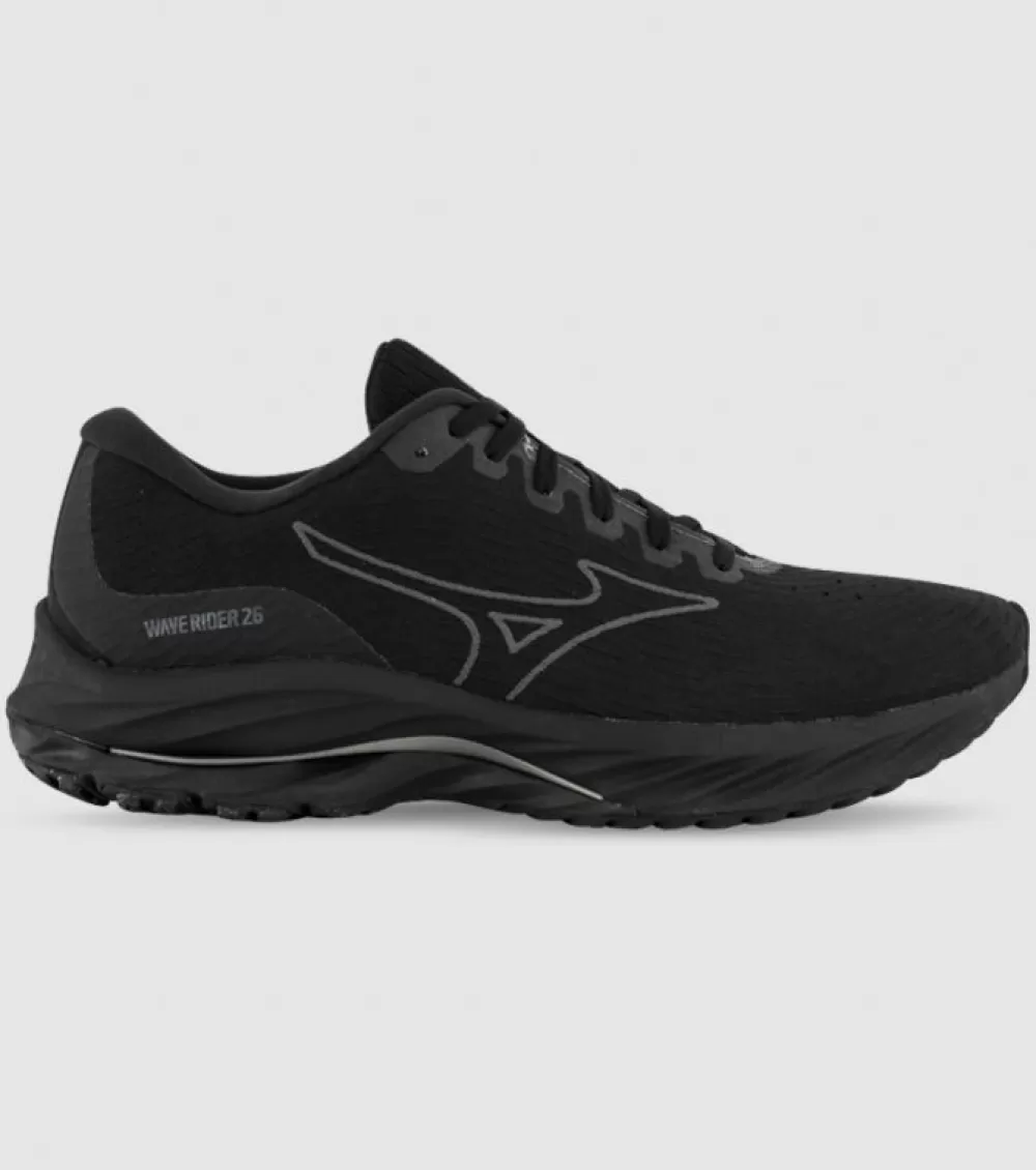 Sale Mizuno Wave Rider 26 Mens Black Ultimate Grey Black