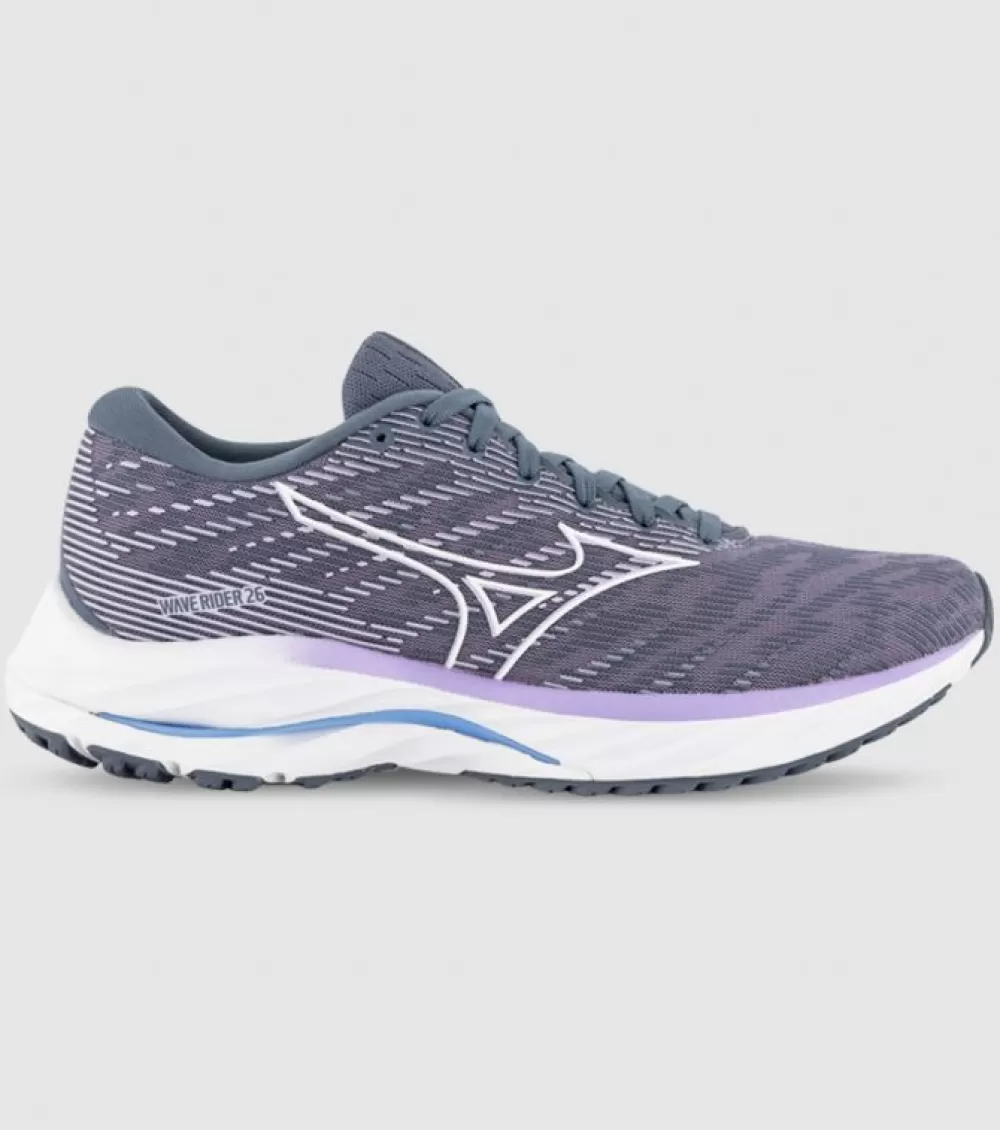 Outlet Mizuno Wave Rider 26 Womens Wisteria White China Blue