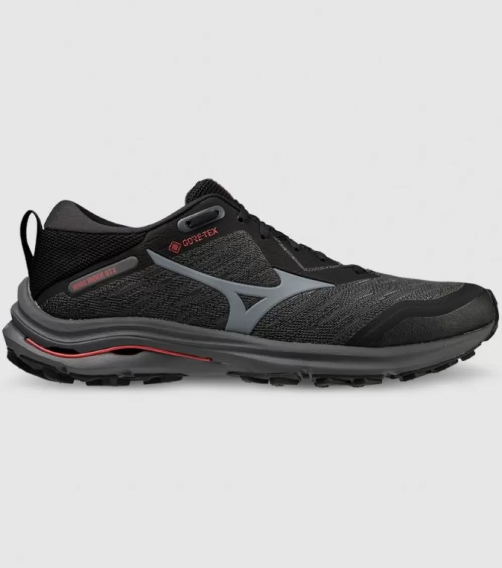 Store Mizuno Wave Rider Gore-Tex (2E Wide) Mens Iron Gate Oyster Mushroom Bittersweet