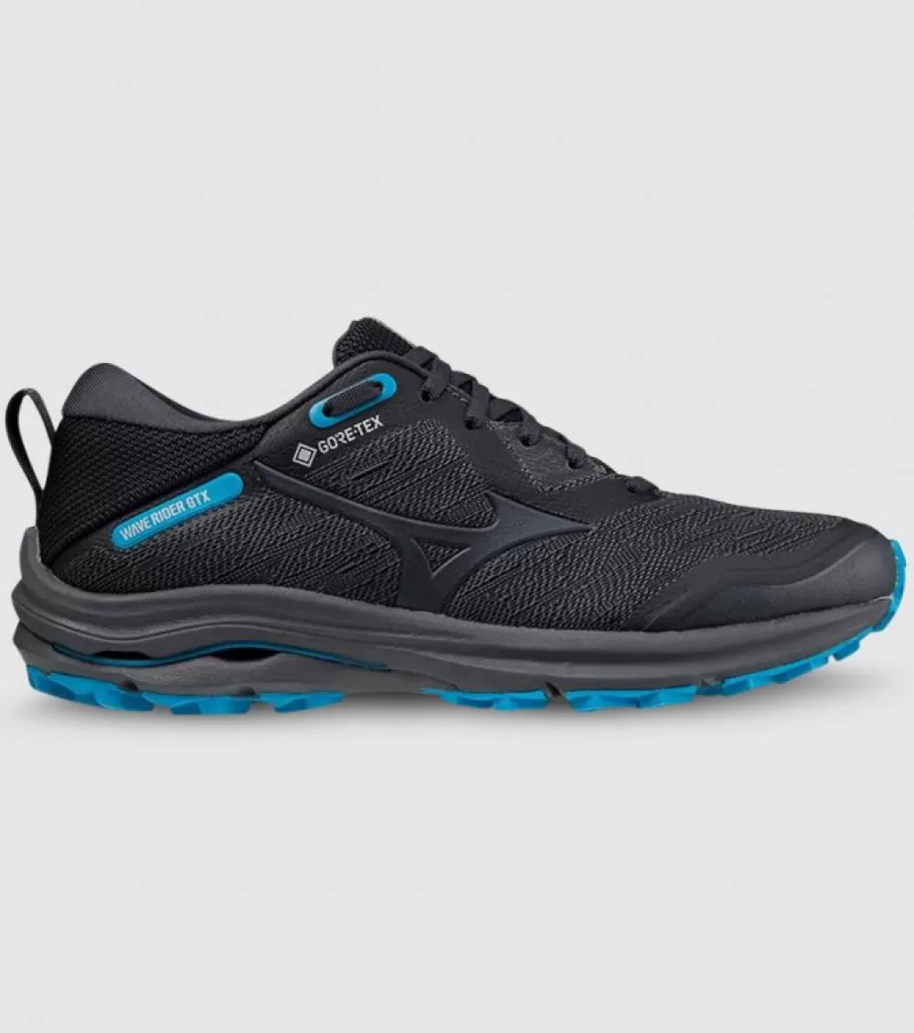 Best Sale Mizuno Wave Rider Gore-Tex Womens Blackend Pearl Vivid Blue