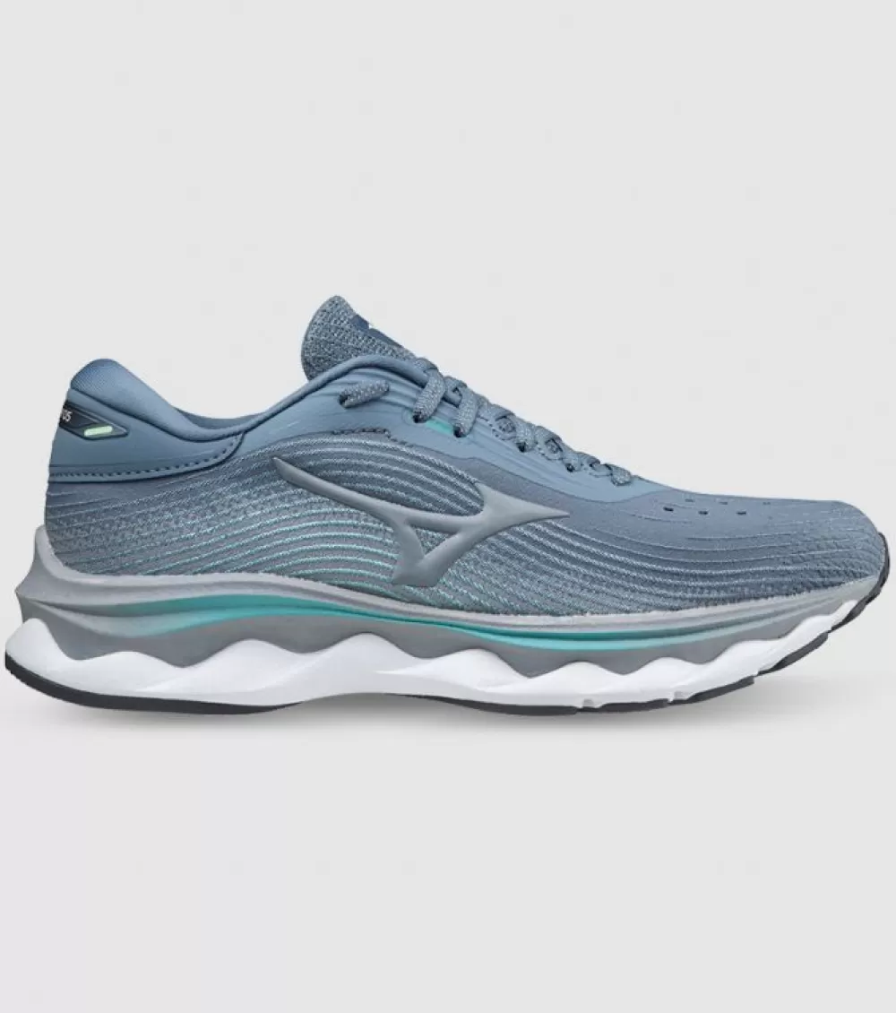 Clearance Mizuno Wave Sky 5 Womens China Blue Quarry Dusty