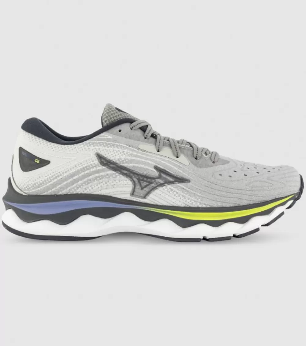 Flash Sale Mizuno Wave Sky 6 (D Wide) Womens Ultimate Gray Silver Purple Impression