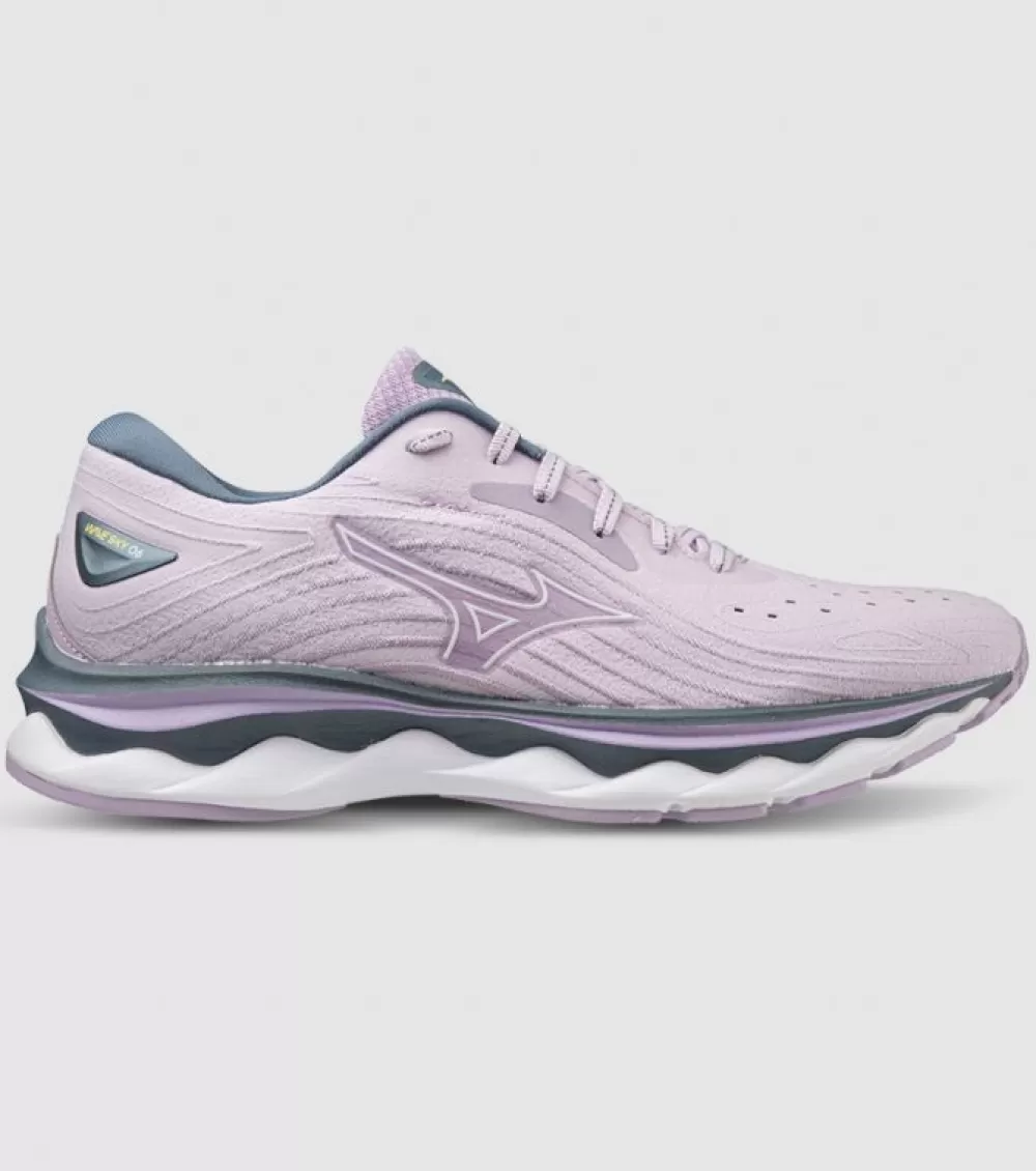 Cheap Mizuno Wave Sky 6 Womens Pastel Lilac White China Blue