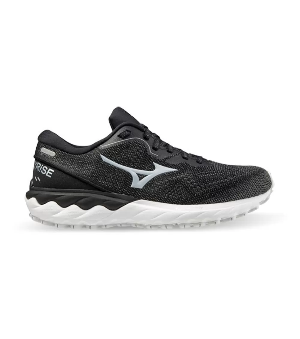 Cheap Mizuno Wave Skyrise 2 Womens Black Cool Silver White