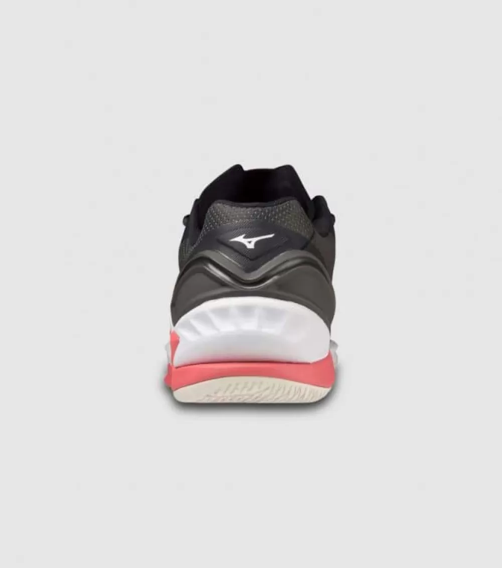 Online Mizuno Wave Stealth Neo Netball Womens Netball Shoes Black Oyster Sun Kissed Coral Pastel Lilac