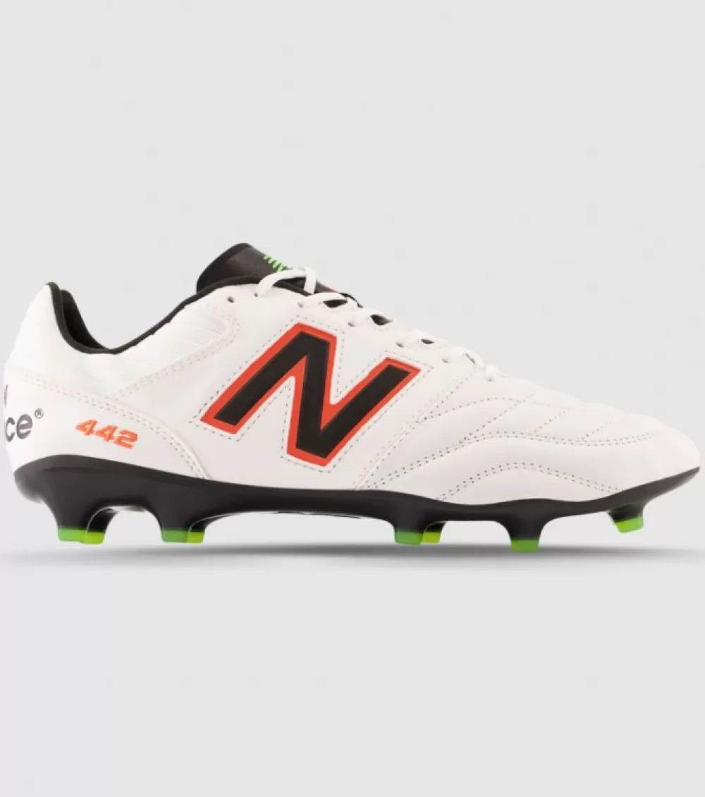 Outlet New Balance 442 V2 Mens Football Boots White