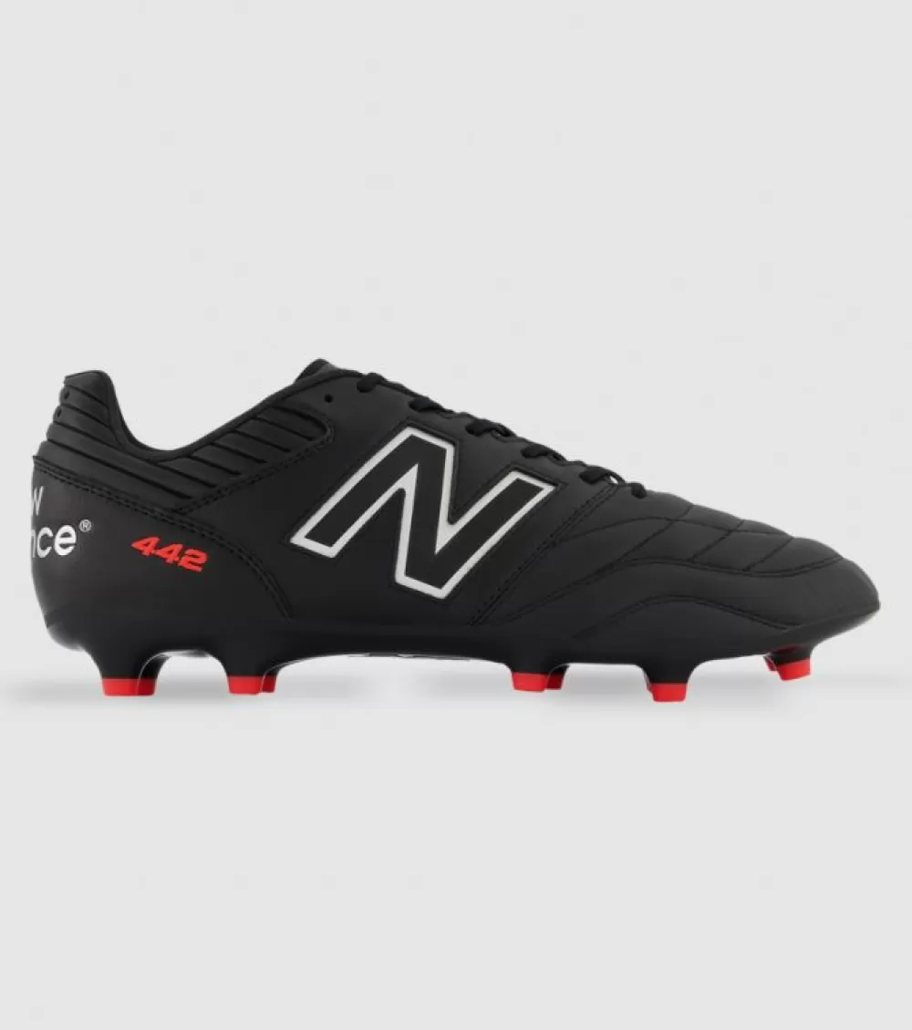 Sale New Balance 442 V2 Pro Fg Mens Football Boots Black Red