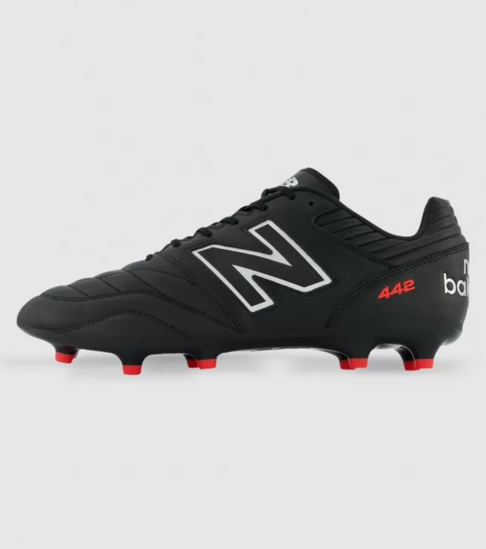 Sale New Balance 442 V2 Pro Fg Mens Football Boots Black Red