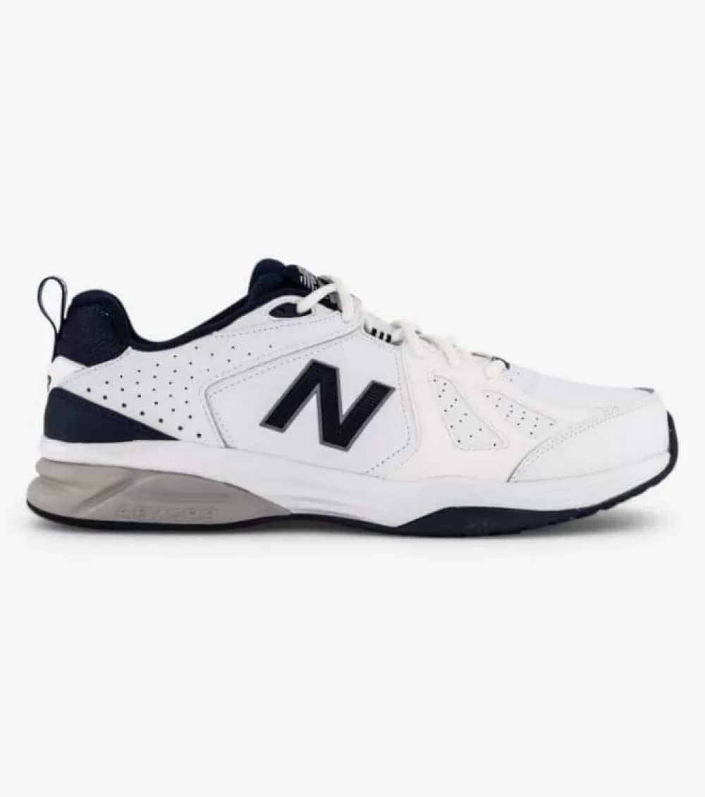 Cheap New Balance 624 V5 (6E 2X-Wide) Mens White Navy