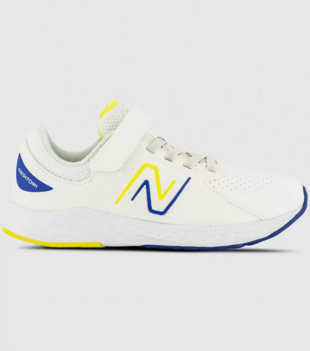 Best New Balance 76T (Ps) Kids White Blue Yellow