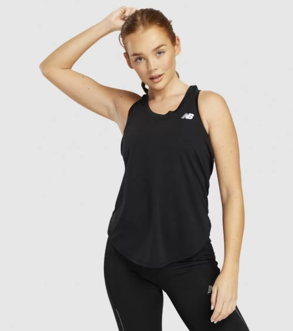 Best Sale New Balance Accelerate Tank Womens Black