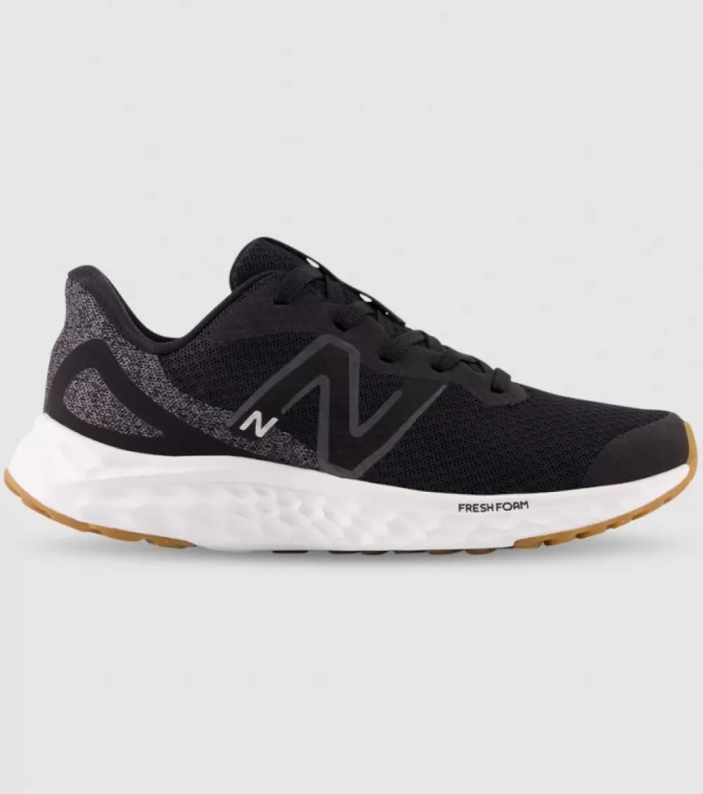 Best Sale New Balance Fresh Foam Arishi V4 Lace (Ps) Kids Black White