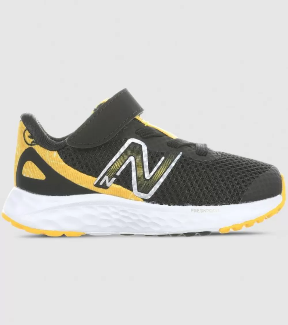 Hot New Balance Fresh Foam Arishi V4 (Td) Kids Black Yellow