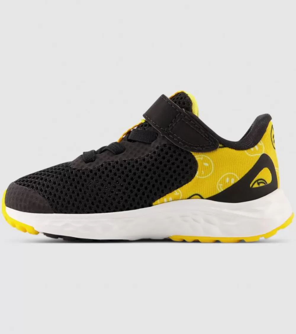 Hot New Balance Fresh Foam Arishi V4 (Td) Kids Black Yellow