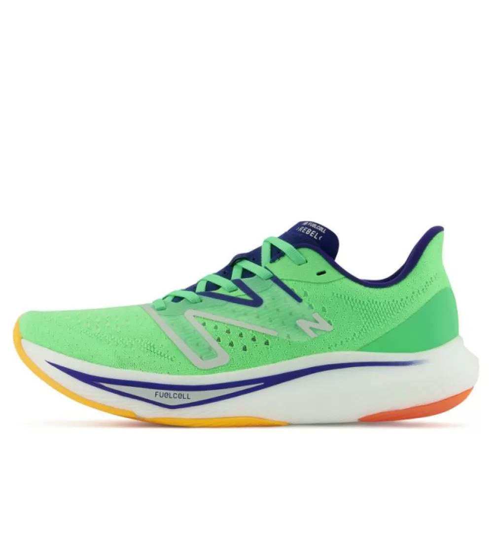 Shop New Balance Fuelcell Rebel V3 Mens Green