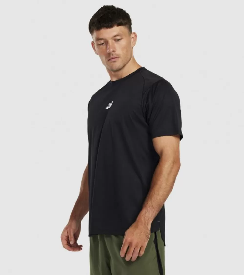 Clearance New Balance Impact Run At N-Vent Ss Tee Mens Black