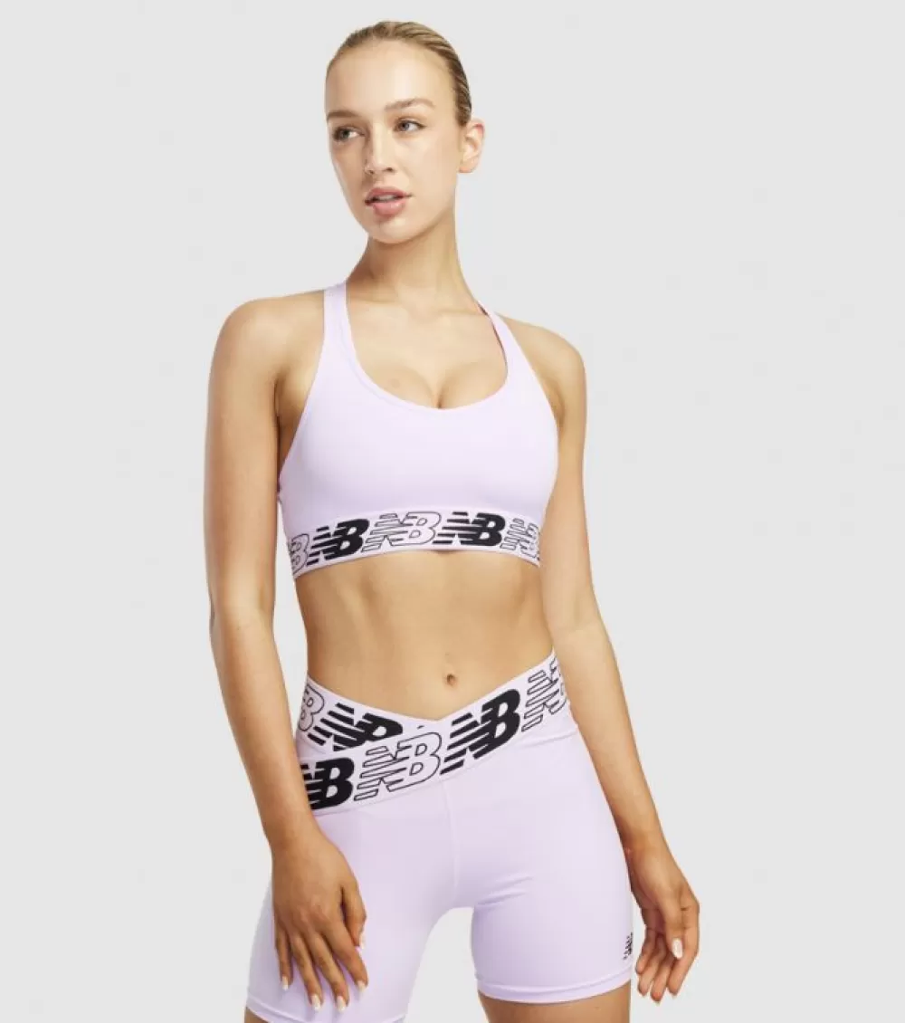 Fashion New Balance Pace Bra 3.0 Womens Cyber Lilac