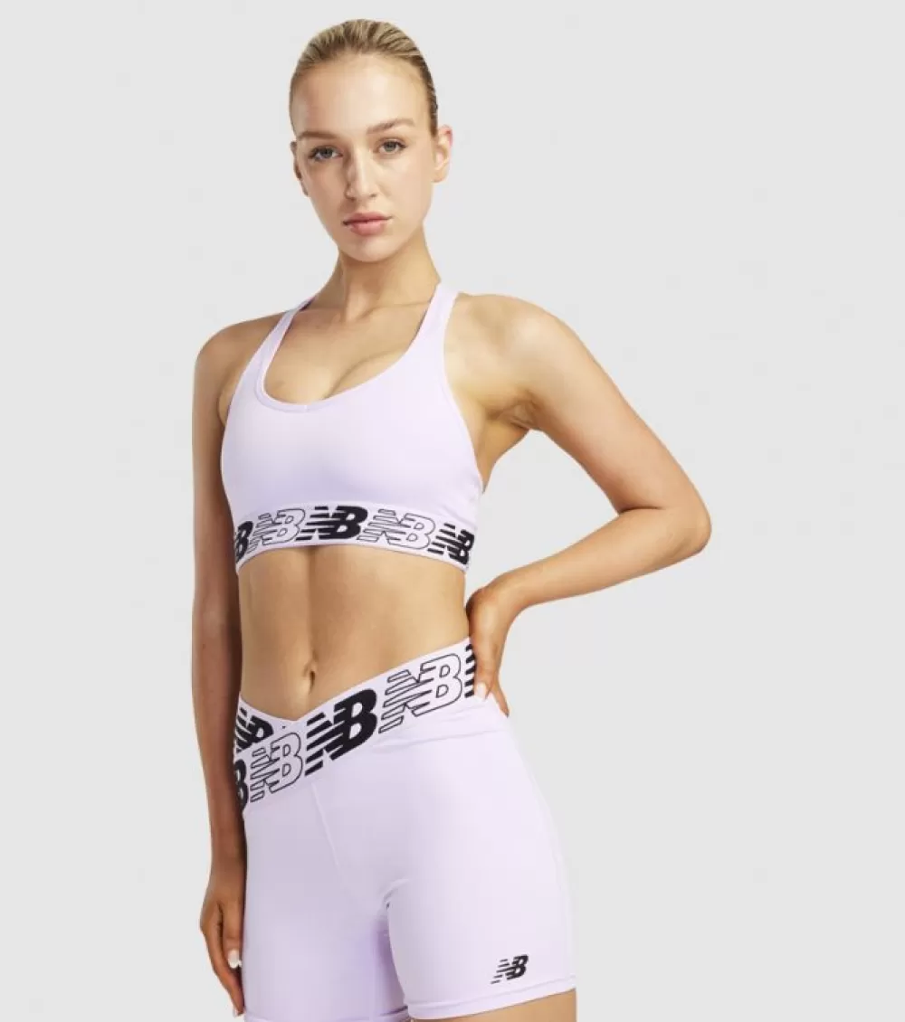 Fashion New Balance Pace Bra 3.0 Womens Cyber Lilac