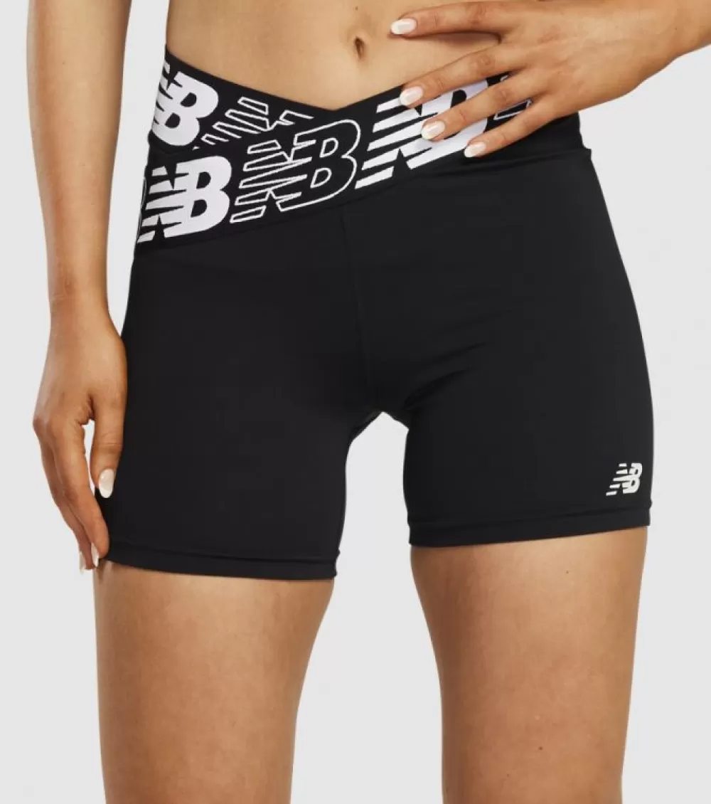 Online New Balance Relentless Fitted Short Womens Black