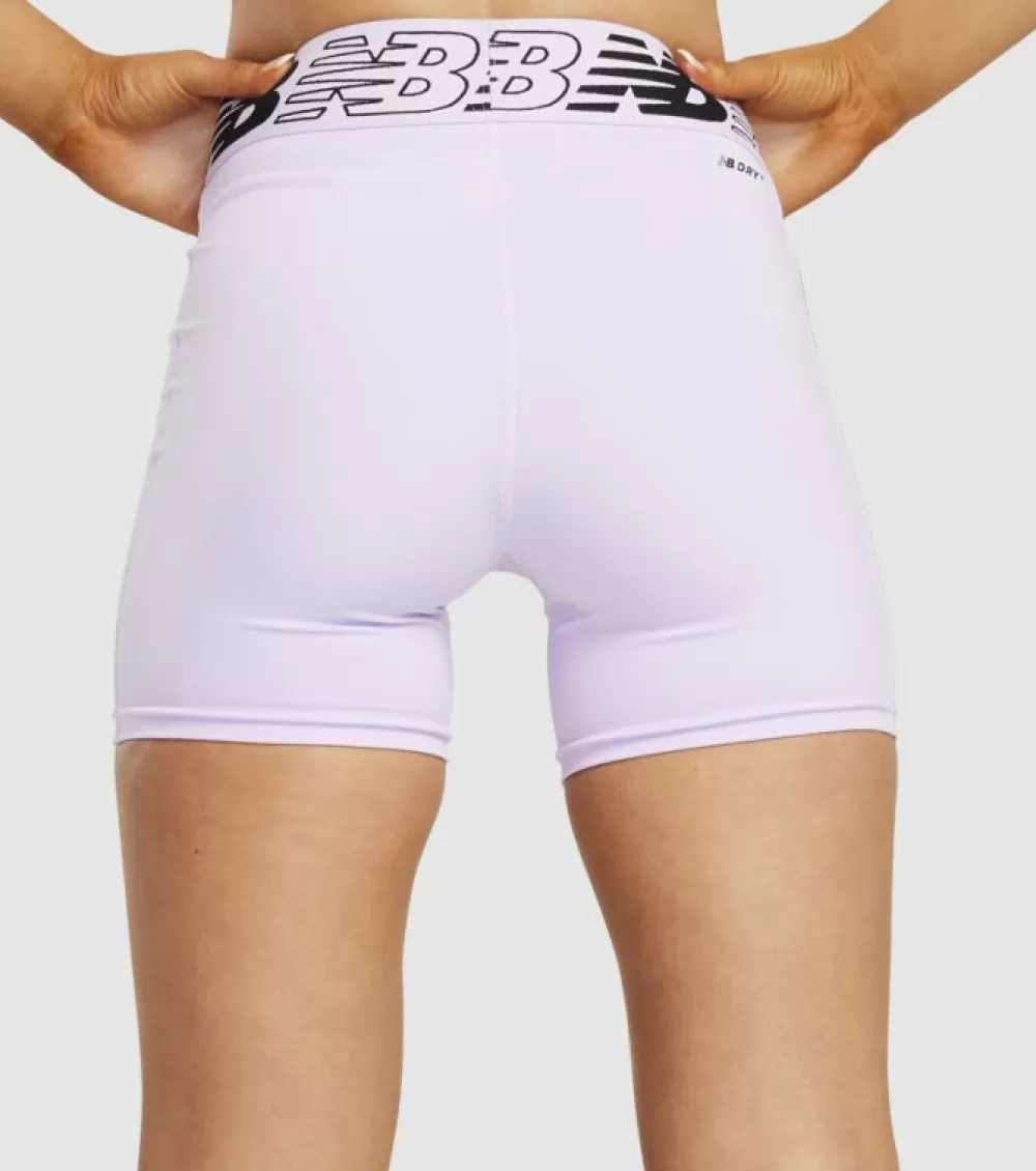 Online New Balance Relentless Fitted Short Womens Cyber Lilac