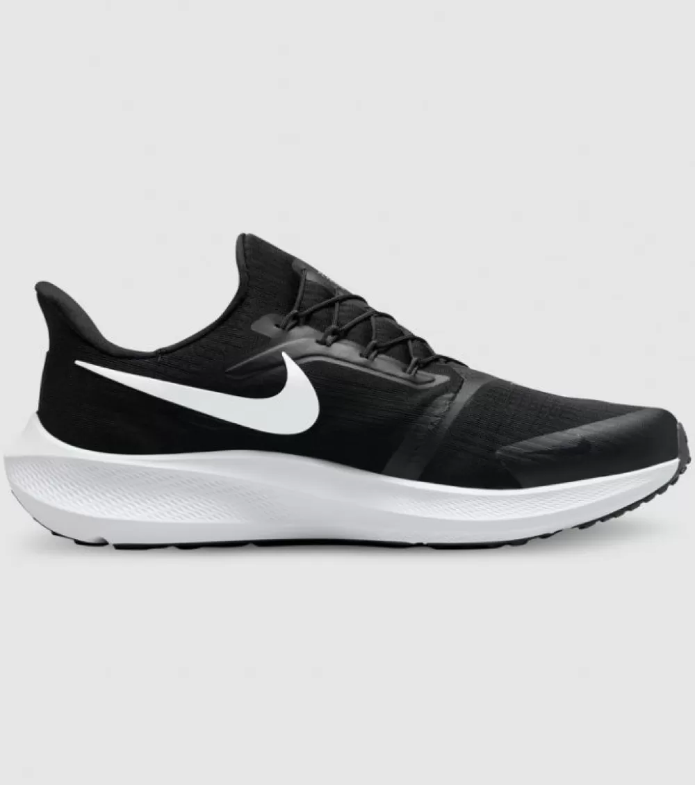 New Nike Air Zoom Pegasus 39 Flyease Mens Black White Dark Smoke Grey