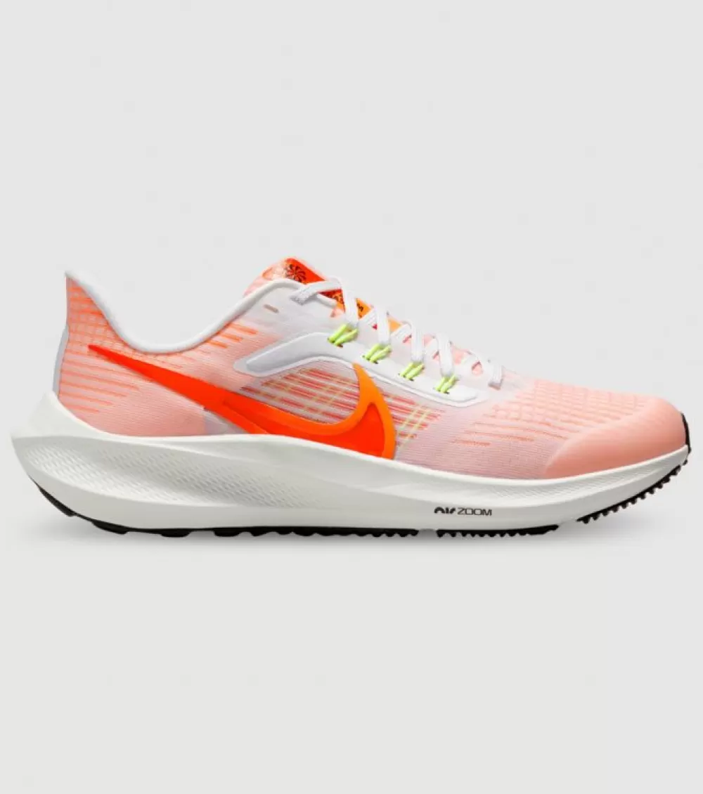 New Nike Air Zoom Pegasus 39 (Gs) Kids White Total Orange Bright Crimson Black