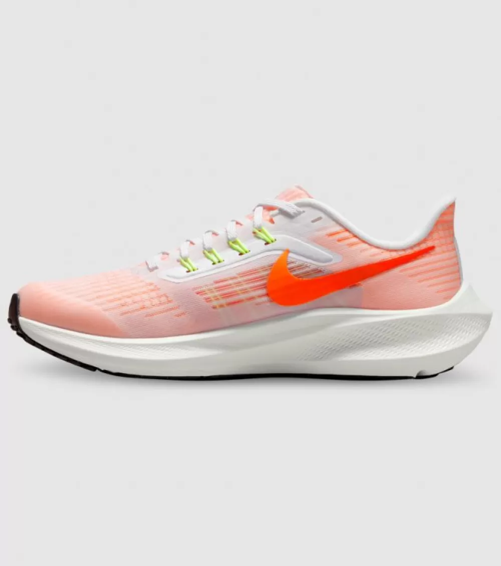 New Nike Air Zoom Pegasus 39 (Gs) Kids White Total Orange Bright Crimson Black