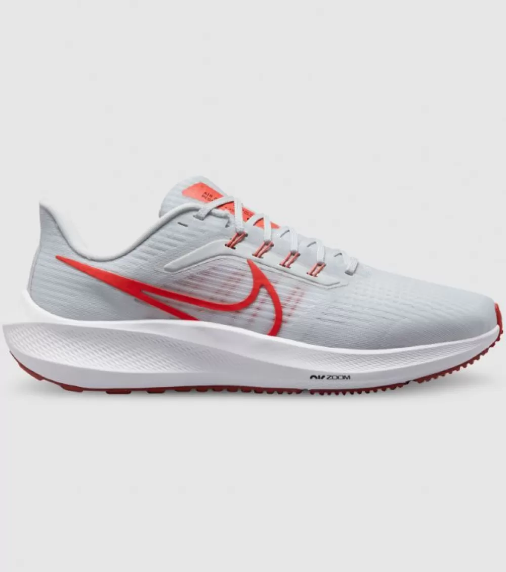 Best Sale Nike Air Zoom Pegasus 39 Mens Platinum Tint Light Crimson White Adobe