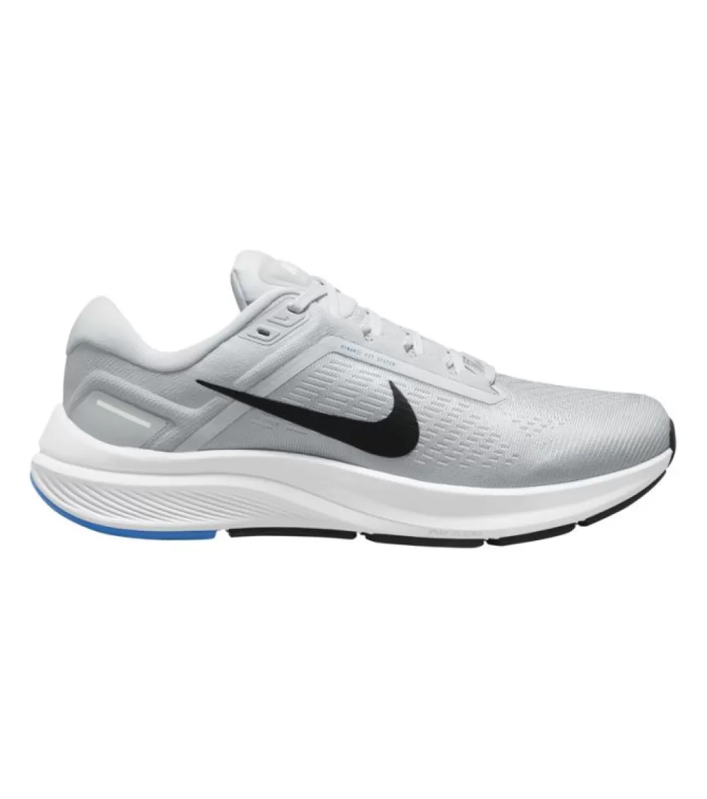 Hot Nike Air Zoom Structure 24 Mens Pure Platinum Black Light Photo Blue White