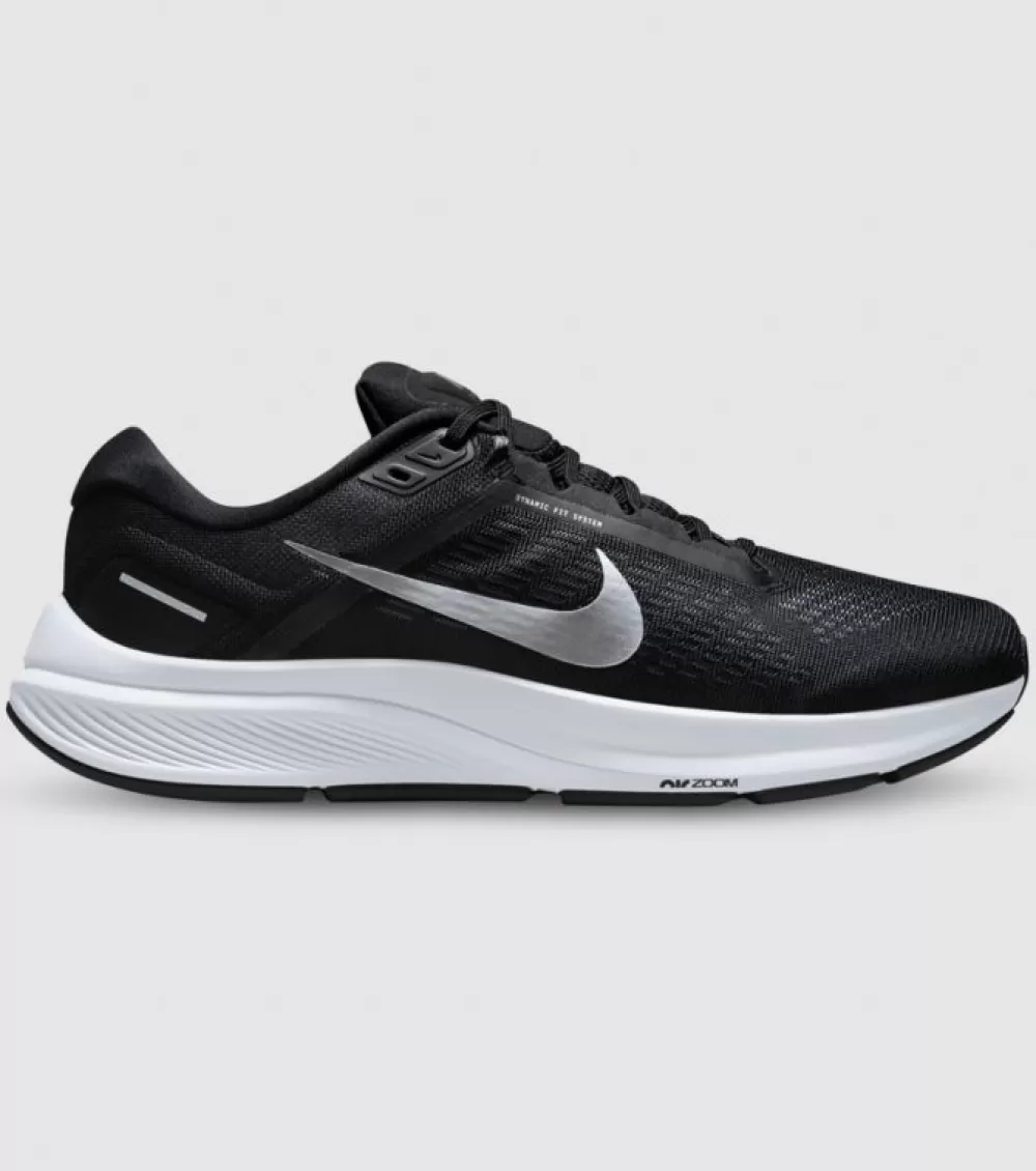 Flash Sale Nike Air Zoom Structure 24 Mens Black Metallic Silver Off Noir