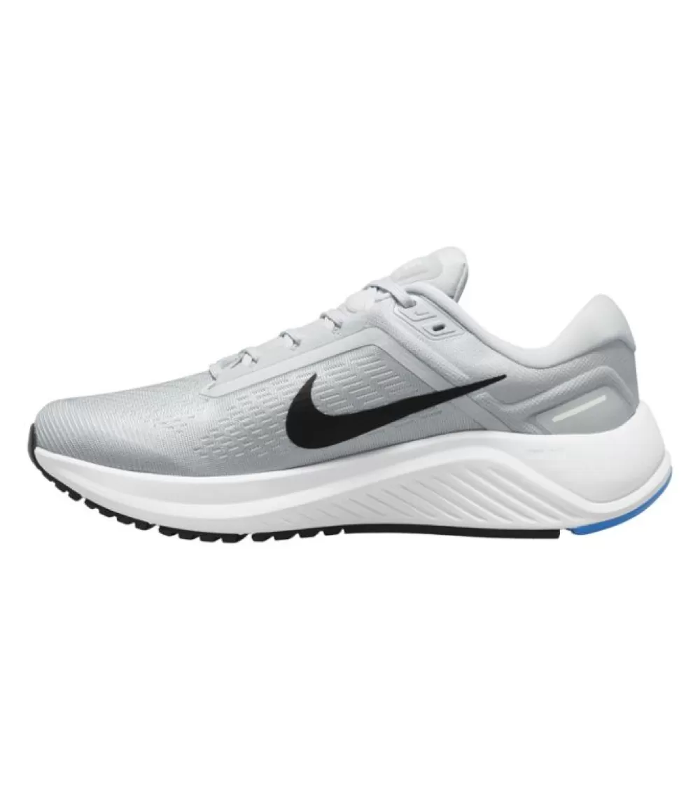 Hot Nike Air Zoom Structure 24 Mens Pure Platinum Black Light Photo Blue White